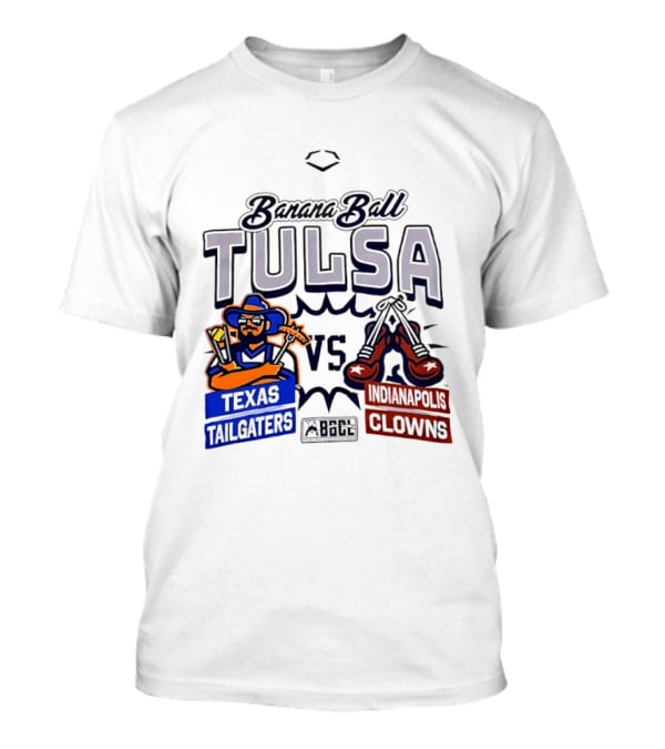 Banana Ball Tulsa Texas Tailgaters Vs Indianapolis Clowns T-Shirt
