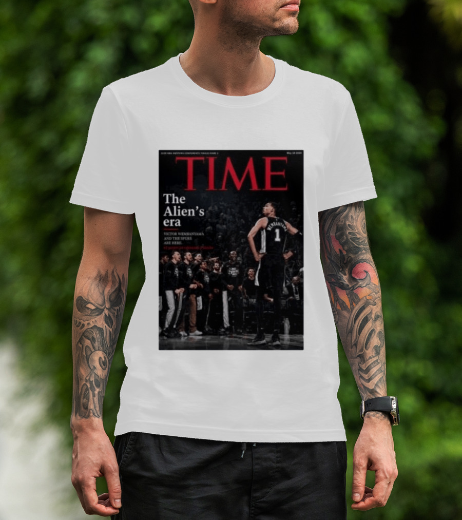 Victor Wembanyama The Alien's Era Time Spurs T-Shirt