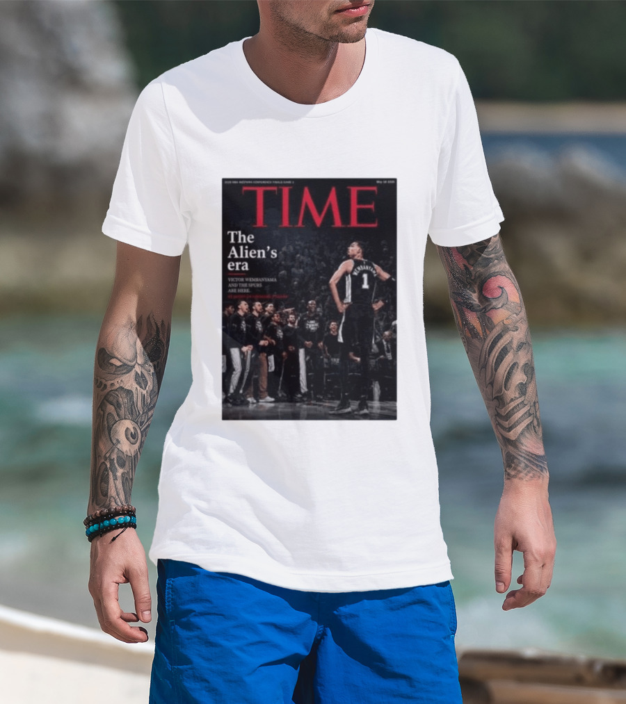 Victor Wembanyama The Alien's Era Time Spurs T-Shirt