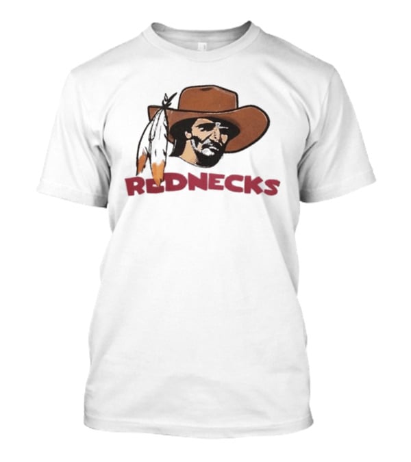 Washington Redskins Rednecks Cowboy Hat With Feather T-Shirt