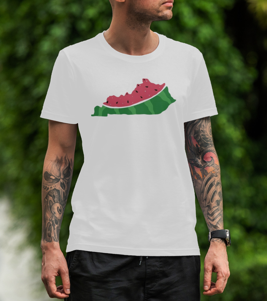 Watermelon Kentucky Shaped Slice T-Shirt
