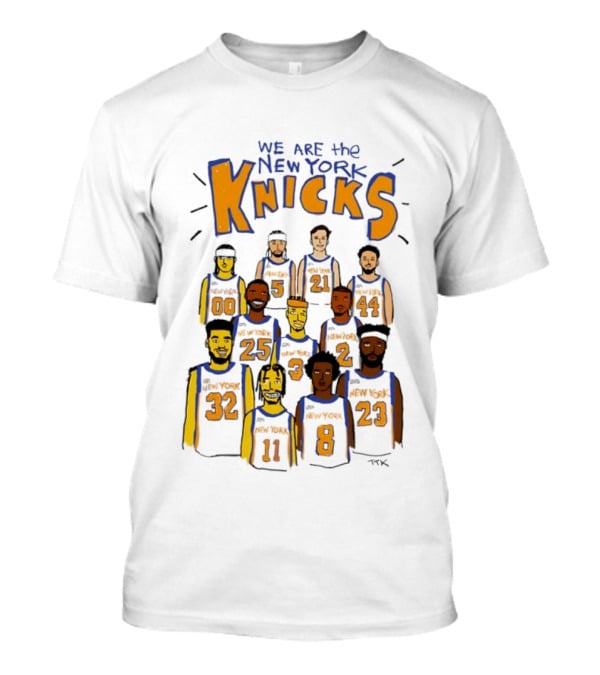 We Are The New York Knicks Players Basketball Doodle Team Roster T-Shirt