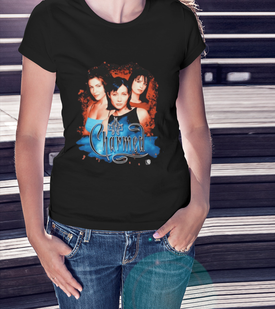 Charmed 1998 Prue Piper Phoebe Iconic Magic Sisters T-Shirt
