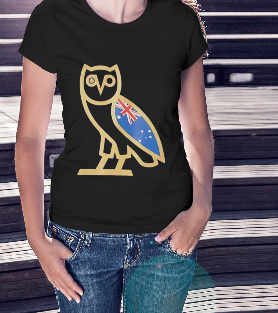 OVO Owl With Australia Flag T-Shirt