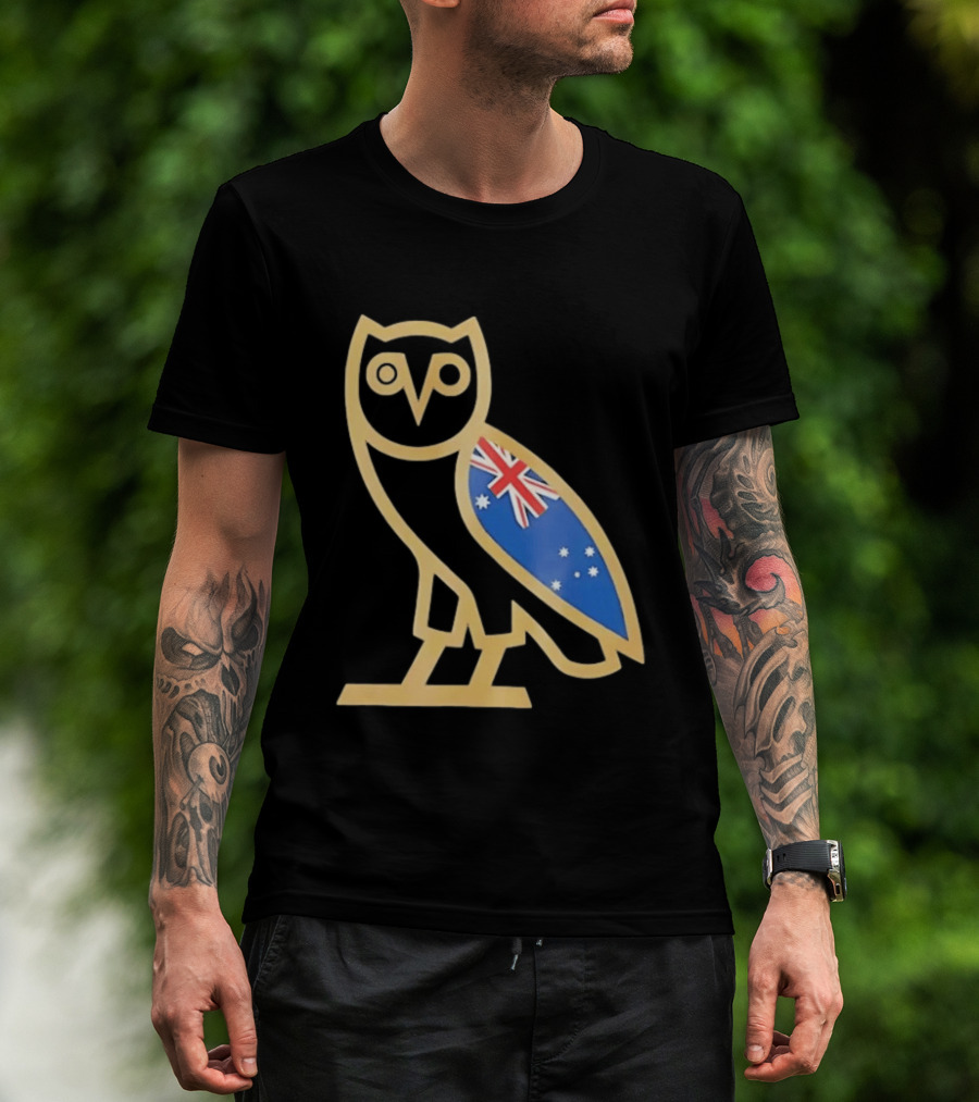 OVO Owl With Australia Flag T-Shirt