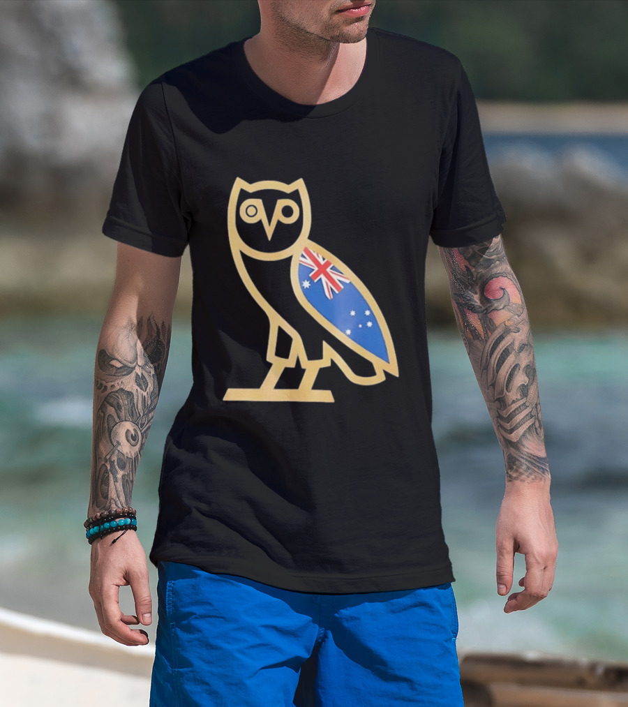 OVO Owl With Australia Flag T-Shirt