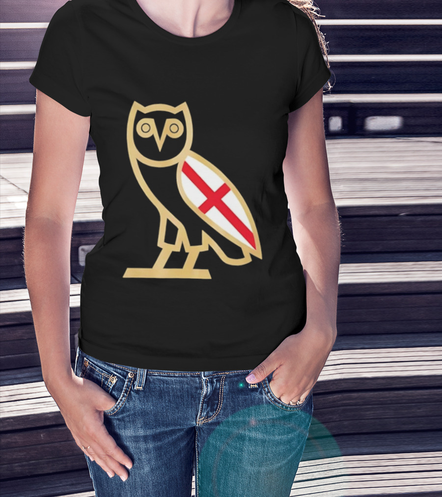 OVO Owl England Flag T-Shirt