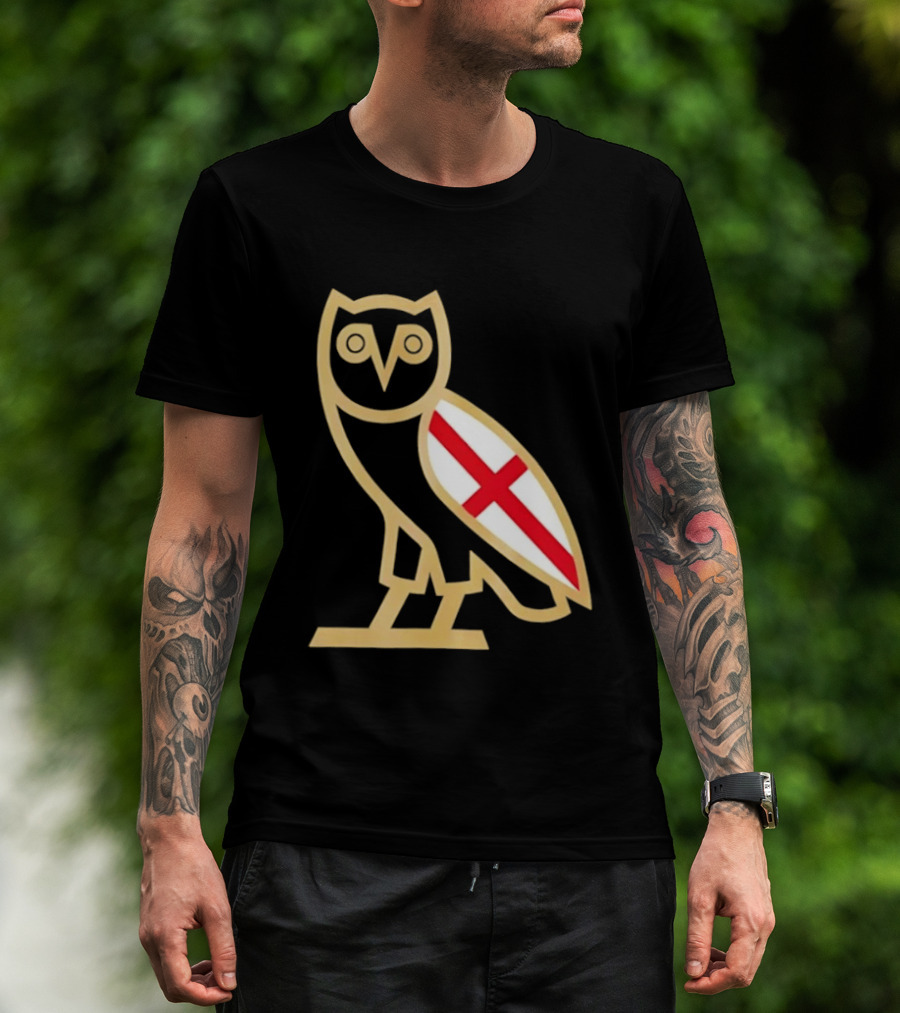 OVO Owl England Flag T-Shirt