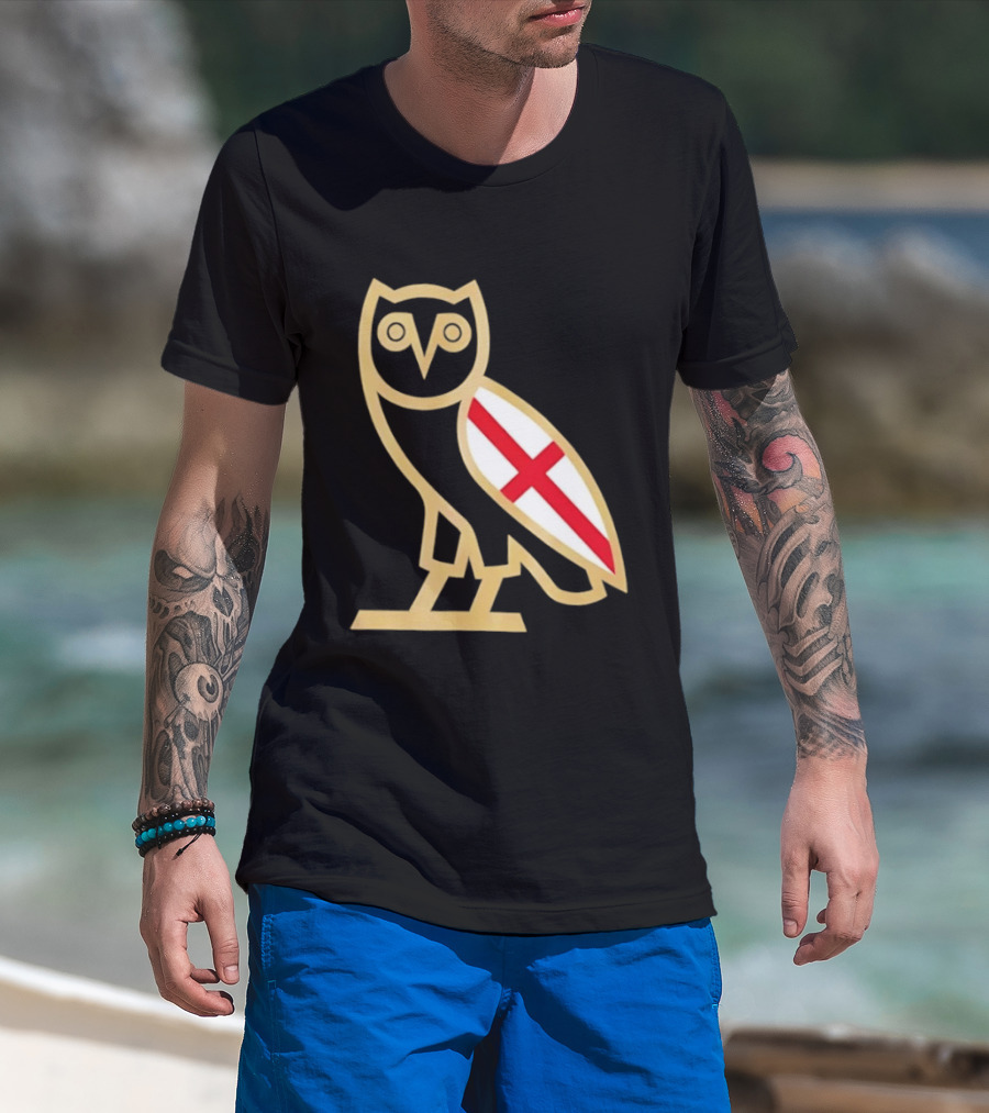 OVO Owl England Flag T-Shirt