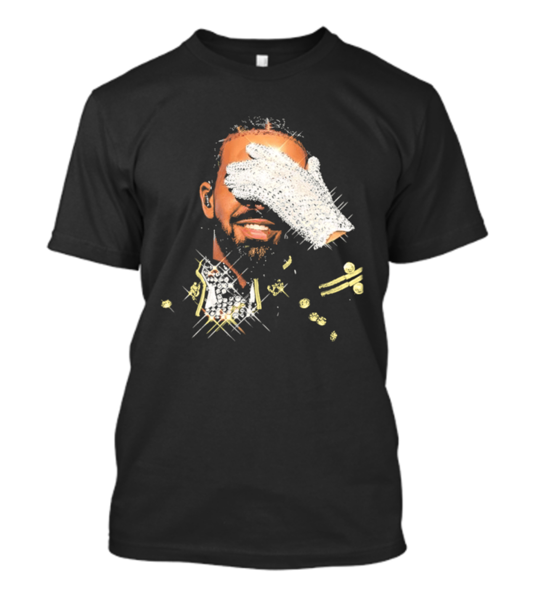 Drake Iceman Pay Tribute To Michael Jackson Glitter Glove Iconic Gesture T-Shirt