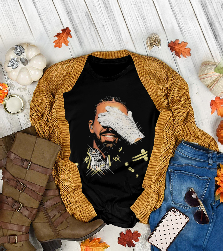 Drake Iceman Pay Tribute To Michael Jackson Glitter Glove Iconic Gesture T-Shirt