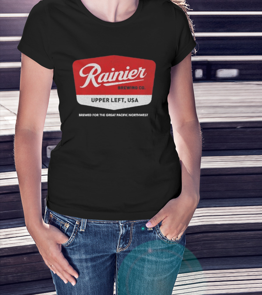 Rainier Brewing Co Upper Left USA Pacific Northwest T-Shirt