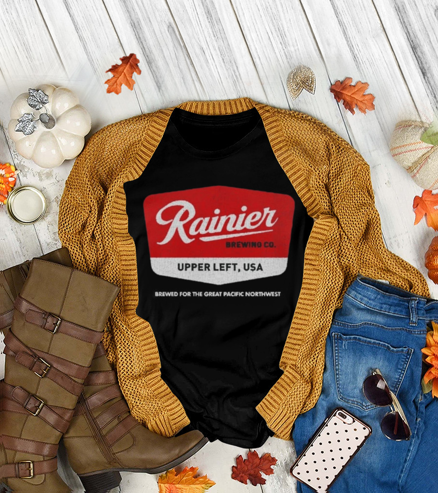 Rainier Brewing Co Upper Left USA Pacific Northwest T-Shirt