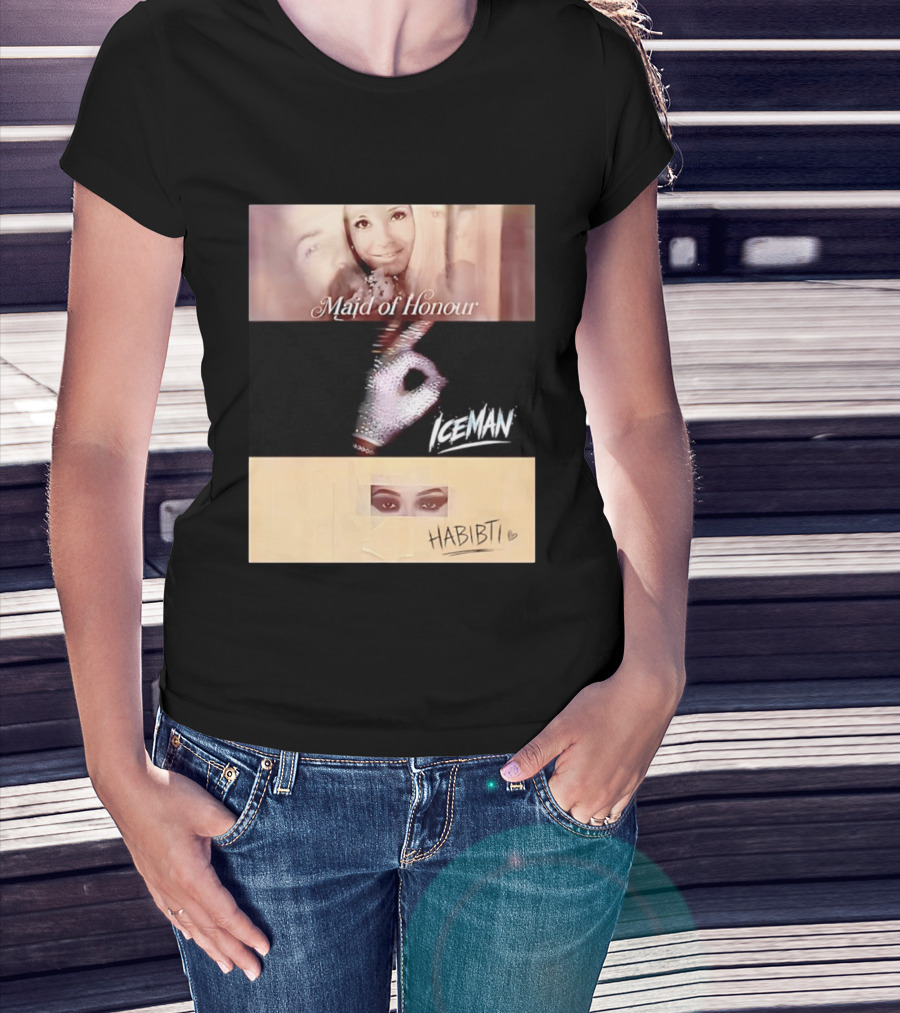 Maid Of Honour Iceman Habibti Mashup With Glove And Portraits T-Shirt