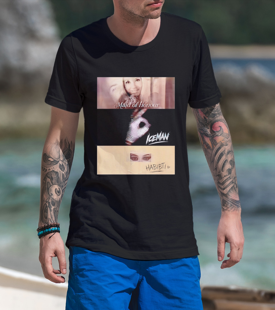 Maid Of Honour Iceman Habibti Mashup With Glove And Portraits T-Shirt