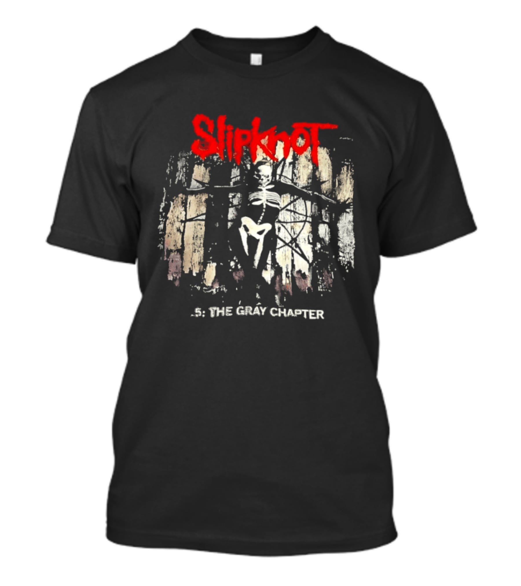 Slipknot Skull Skeleton 5 The Gray Chapter T-Shirt