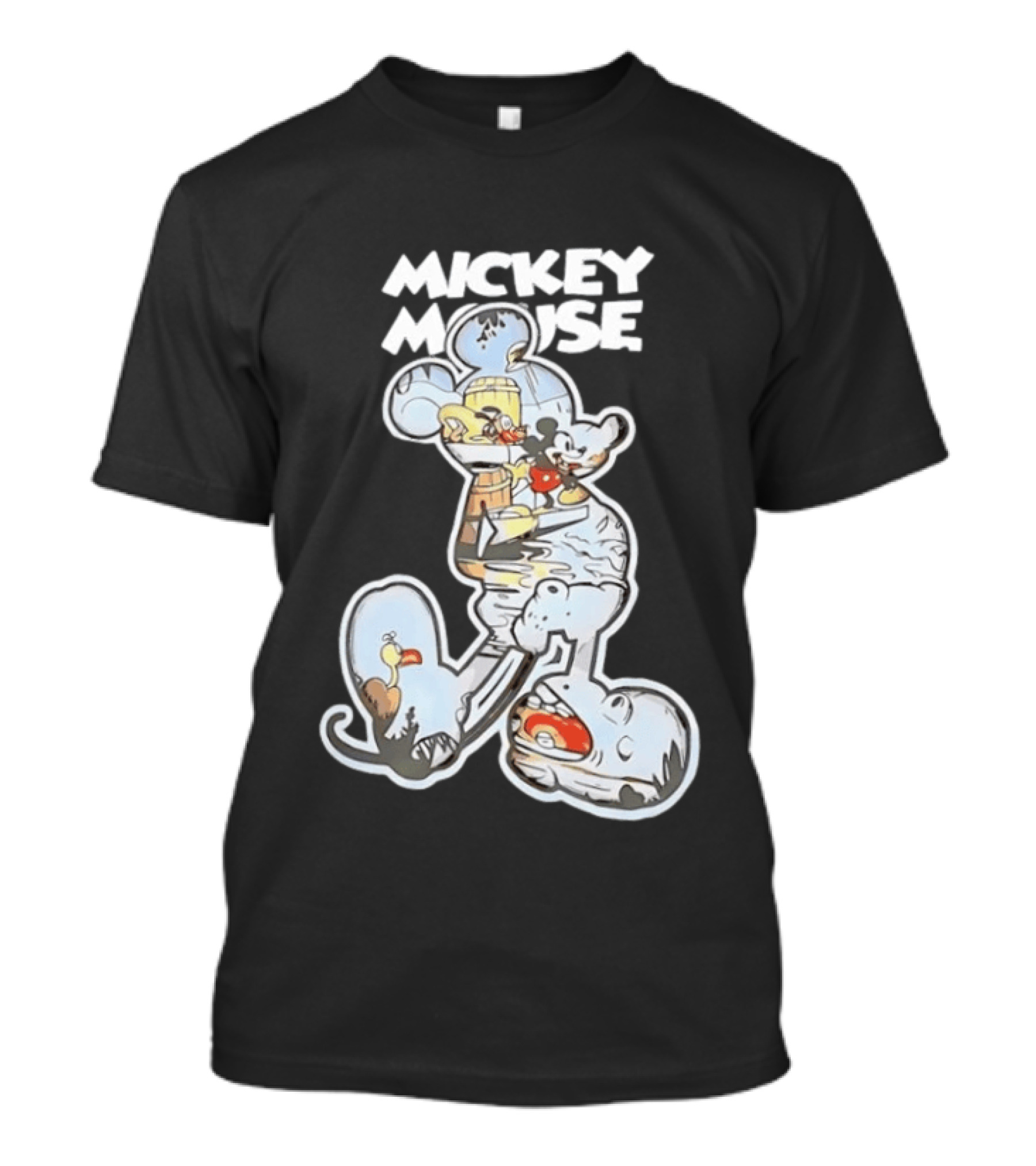 Mickey Mouse Steamboat Willie Vintage Cartoon Disney T-Shirt