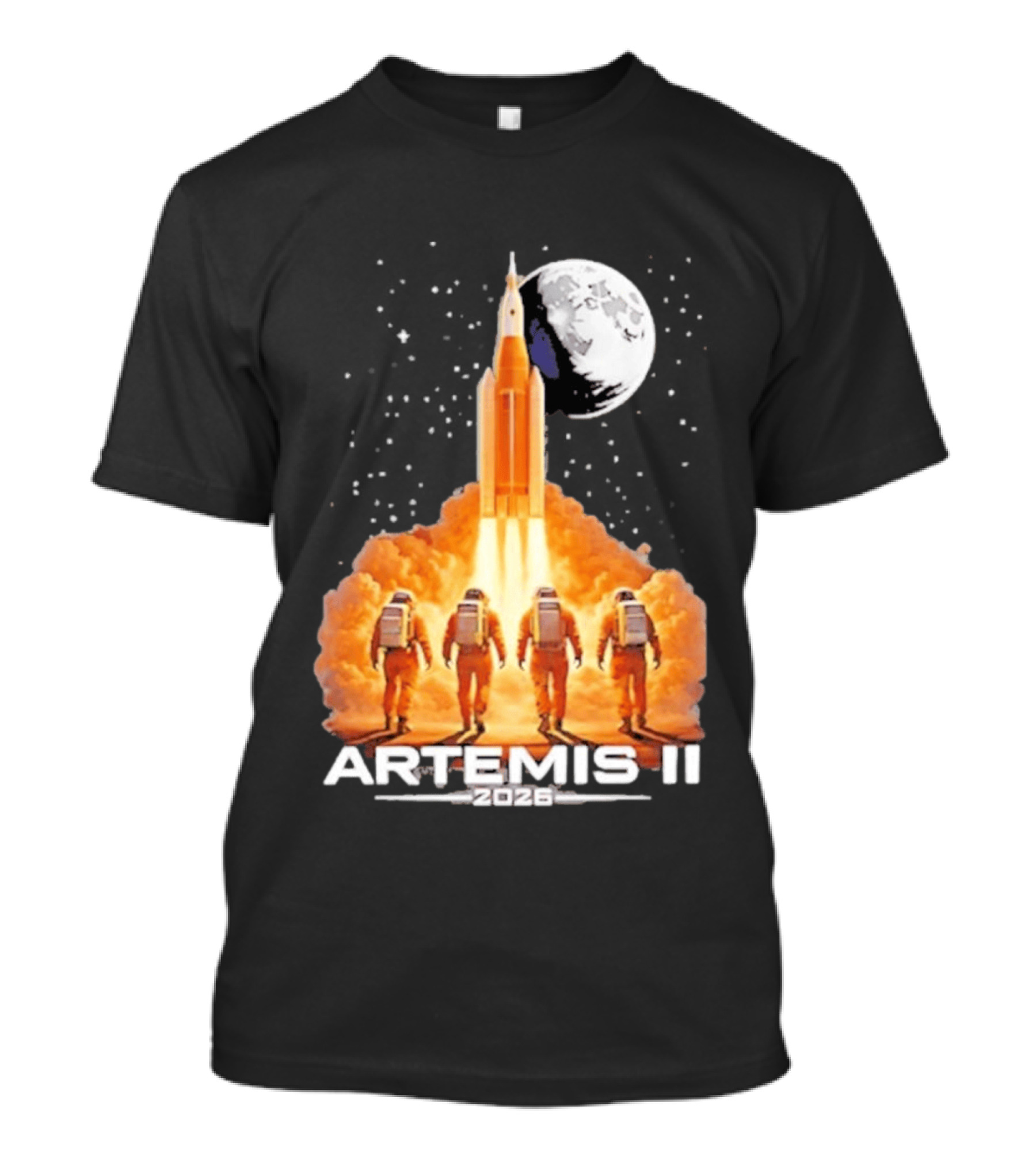 Artemis II Moon Mission 2026 NASA Astronaut Launch T-Shirt