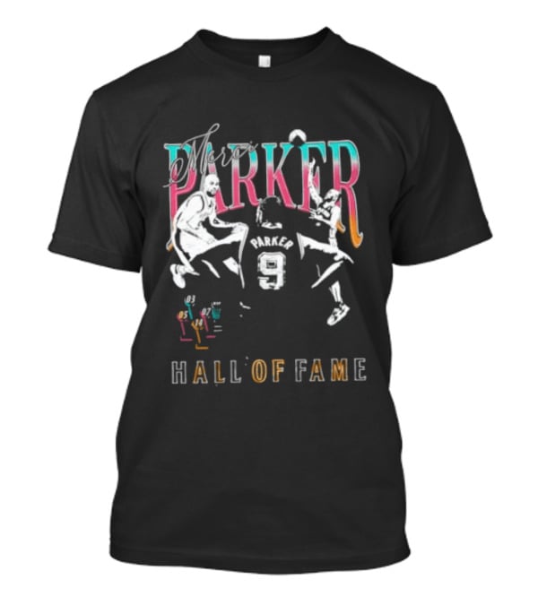 Parker Number 9 Hall Of Fame Spurs T-Shirt
