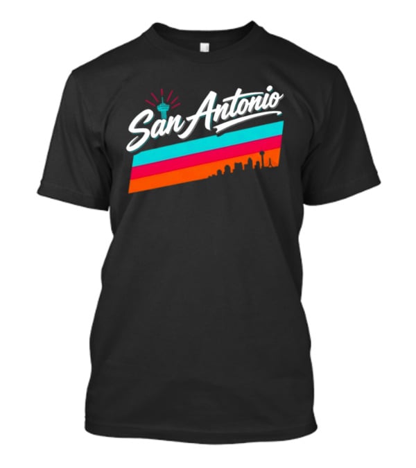 San Antonio Tower Of The Americas Spurs Basketball NBA T-Shirt