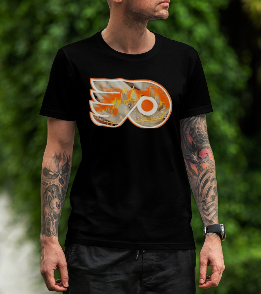 Philadelphia Flyers City Skyline NHL Hockey 2026 T-Shirt
