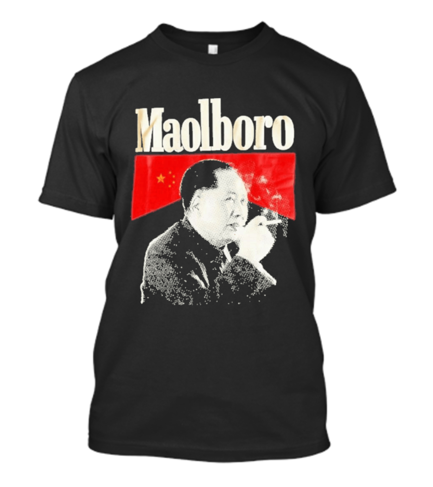 Maolboro Mao Zedong Chinese Flag Mashup T-Shirt