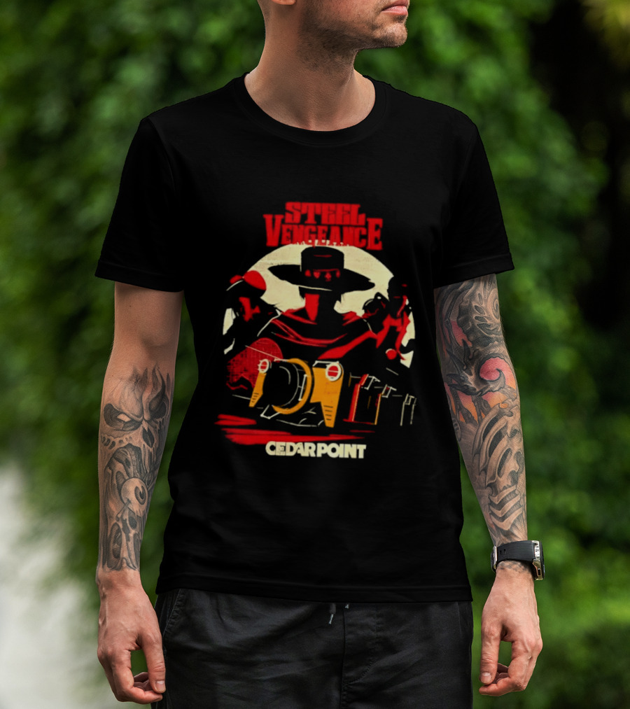 Steel Vengeance Cedar Point Wild West Cowboy Adventure T-Shirt
