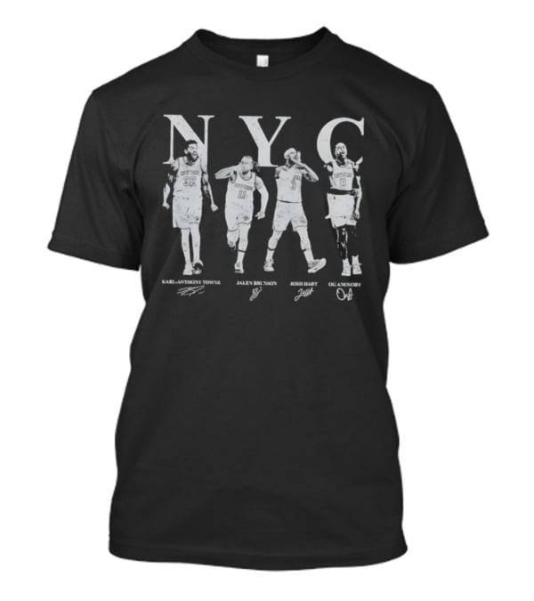 NYC Karl Anthony Towns Jalen Brunson Josh Hart OG Anunoby T-Shirt
