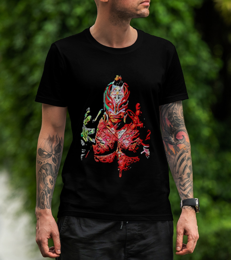 Rey Mysterio Vibrant Luchador Mask T-Shirt