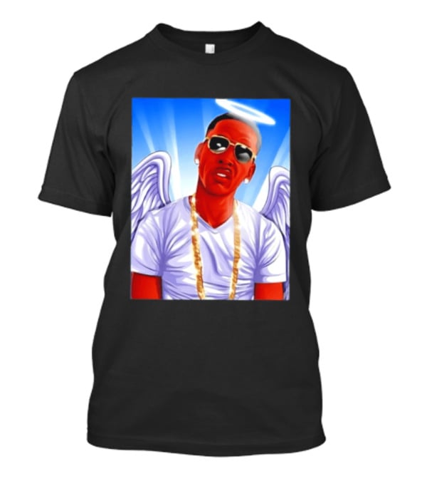 Young Dolph Angel Wings Halo Hip Hop Rap T-Shirt