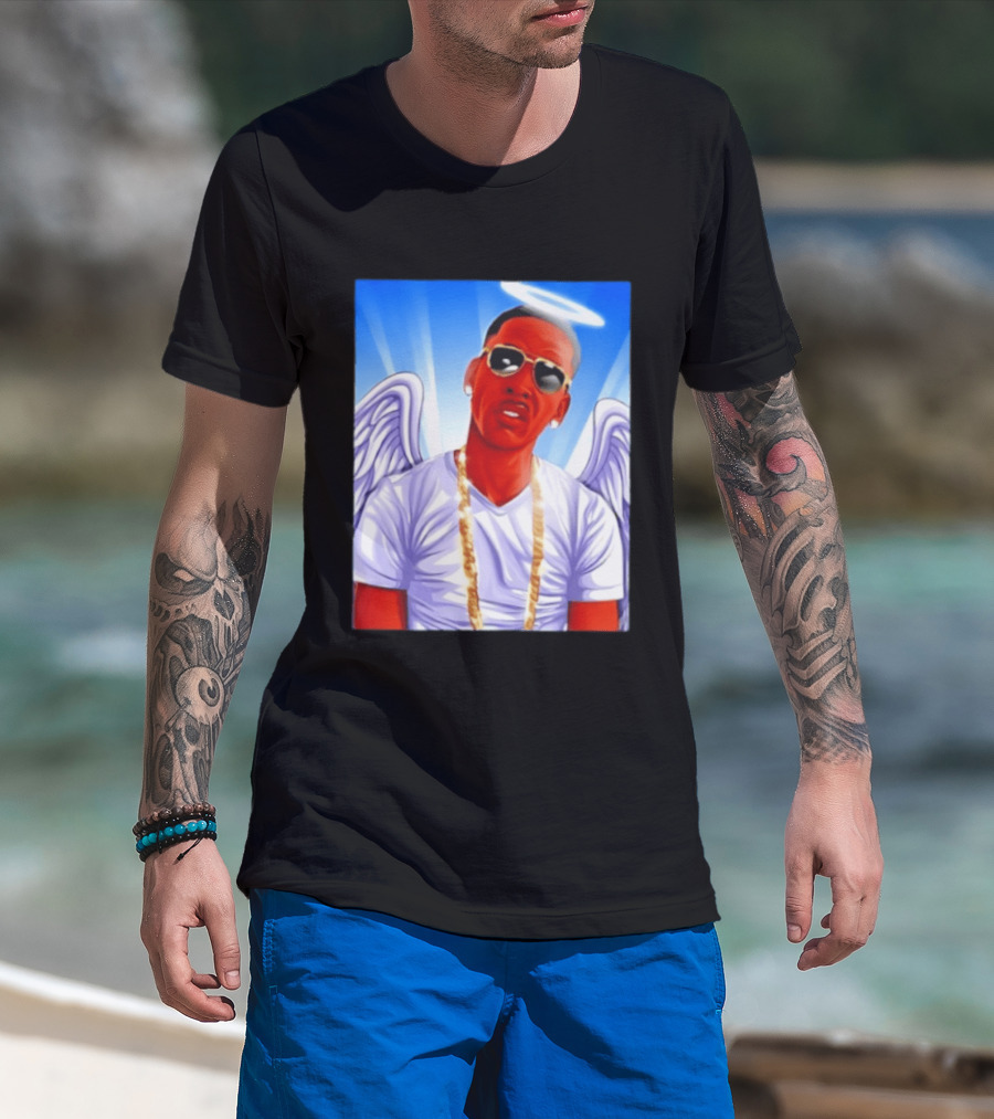 Young Dolph Angel Wings Halo Hip Hop Rap T-Shirt