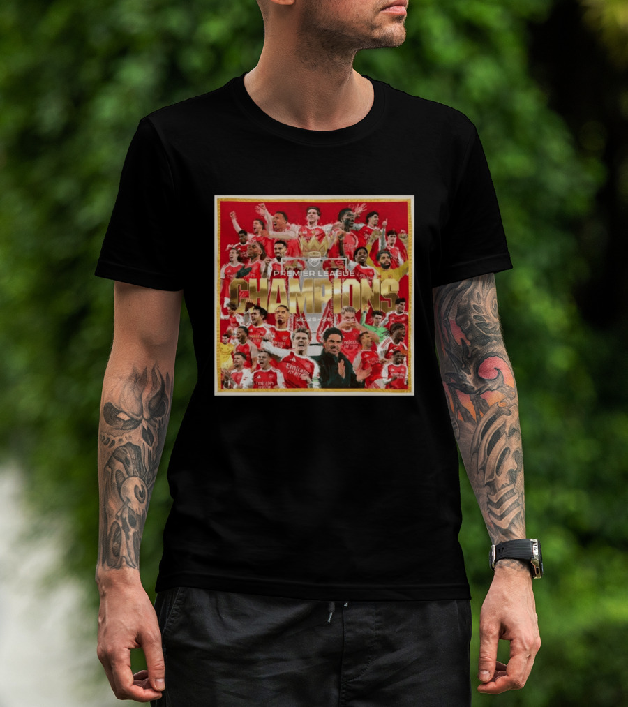 Arsenal Premier League Champions 2025 2026 Victory Celebration T-Shirt