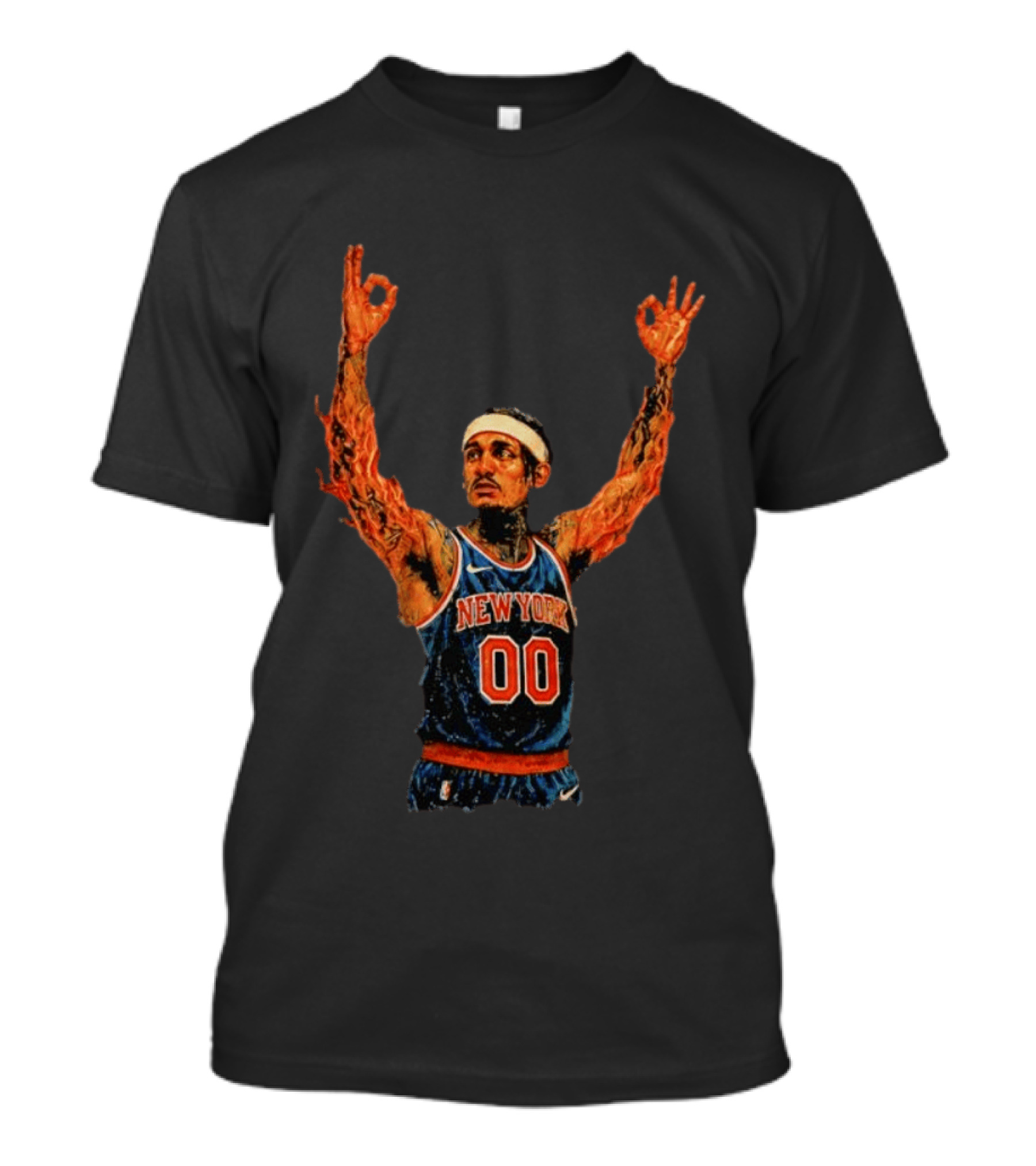 New York Knicks Ben Stiller MSG Game 1 Basketball Jersey 00 T-Shirt