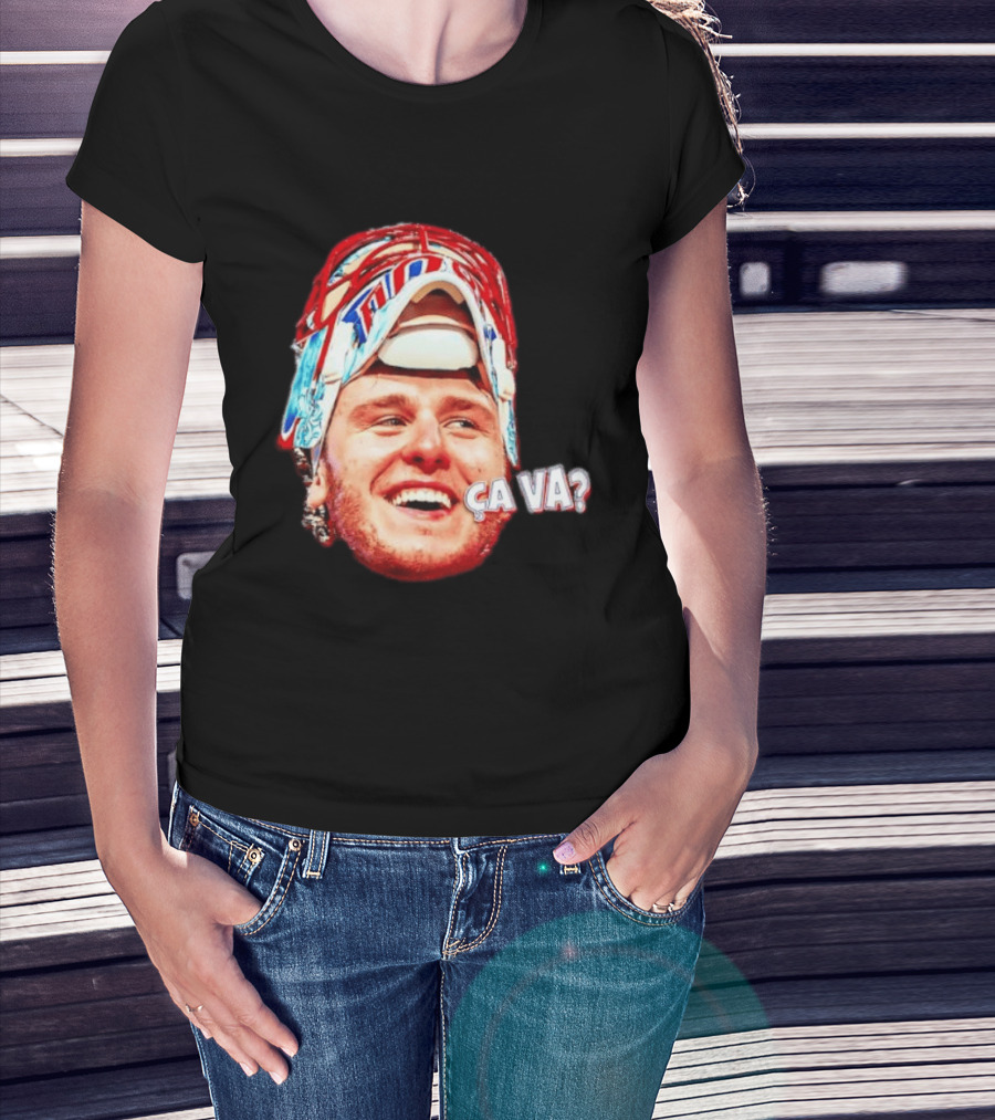 Dobeš Ça Va Big Face New Jersey Devils Hockey Fans Iconic Expression T-Shirt