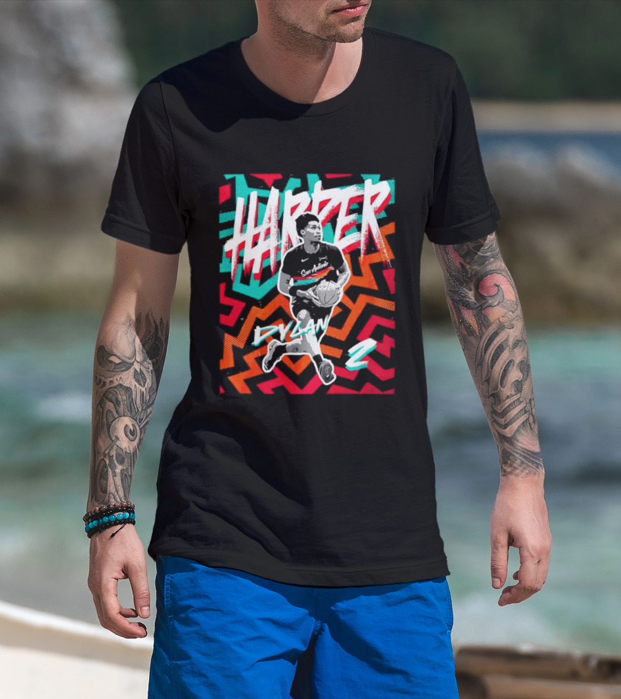 Dylan Harper San Antonio Spurs 2 NBA Fiesta T-Shirt
