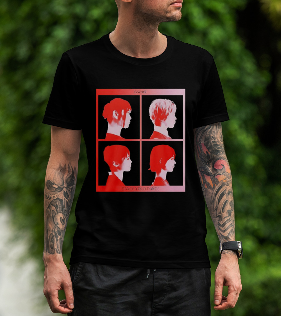 Exwhyz Dance Your Dance Four Profiles Red Frame T-Shirt