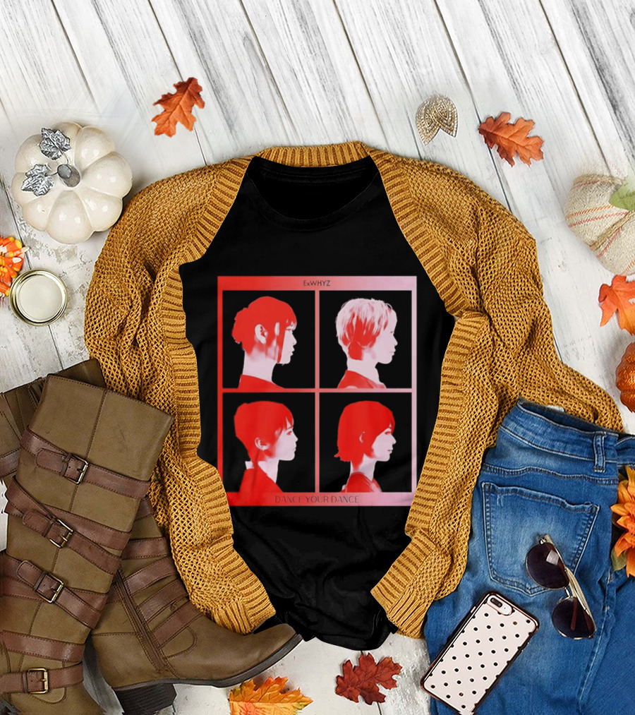 Exwhyz Dance Your Dance Four Profiles Red Frame T-Shirt