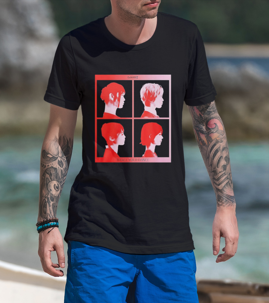 Exwhyz Dance Your Dance Four Profiles Red Frame T-Shirt
