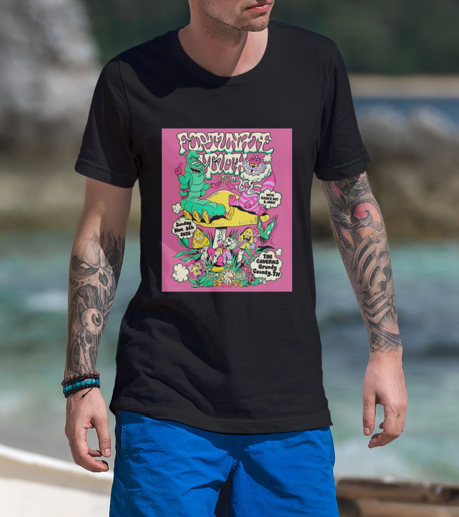 Fortunate Youth The Caverns Grundy County TN Nov 8th 2026 Kash'd Out And J Arv! T-Shirt