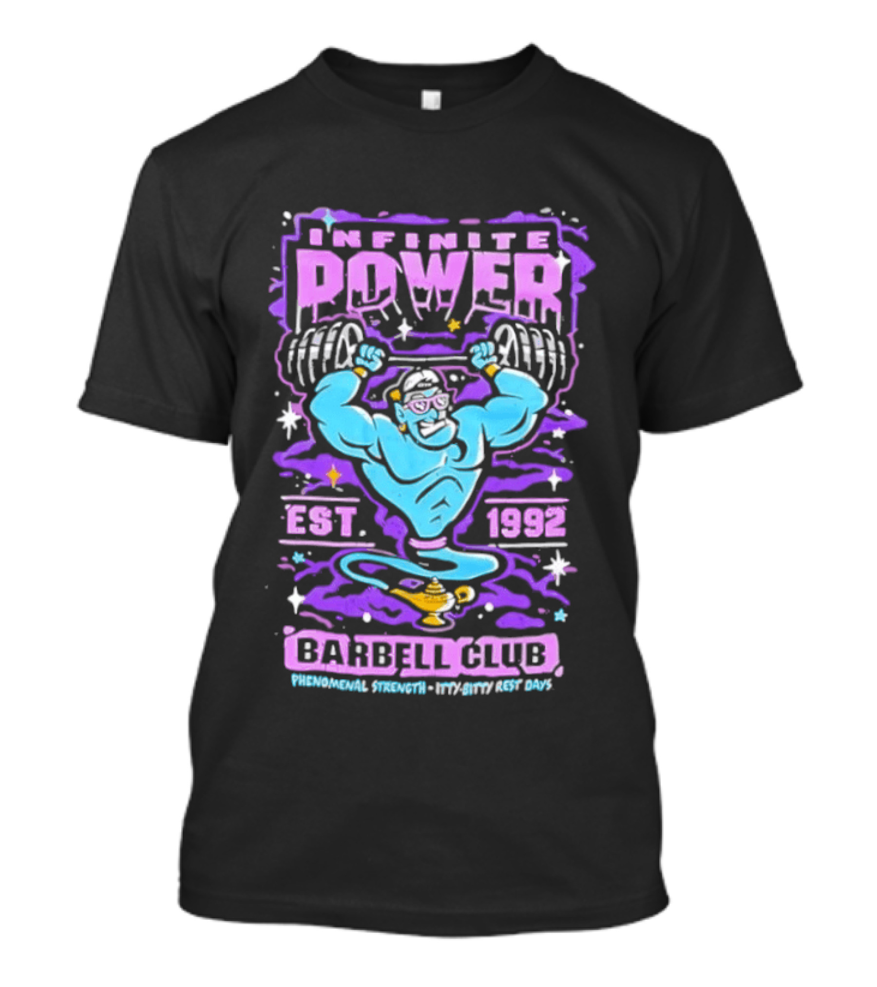Infinite Power Est 1992 Barbell Club Phenomenal Strength Limitless Potential T-Shirt
