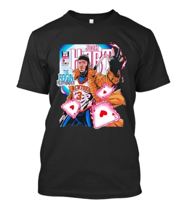 Josh Hart The Ragin' Rebounder Knicks New York Comic Style Basketball Cards T-Shirt