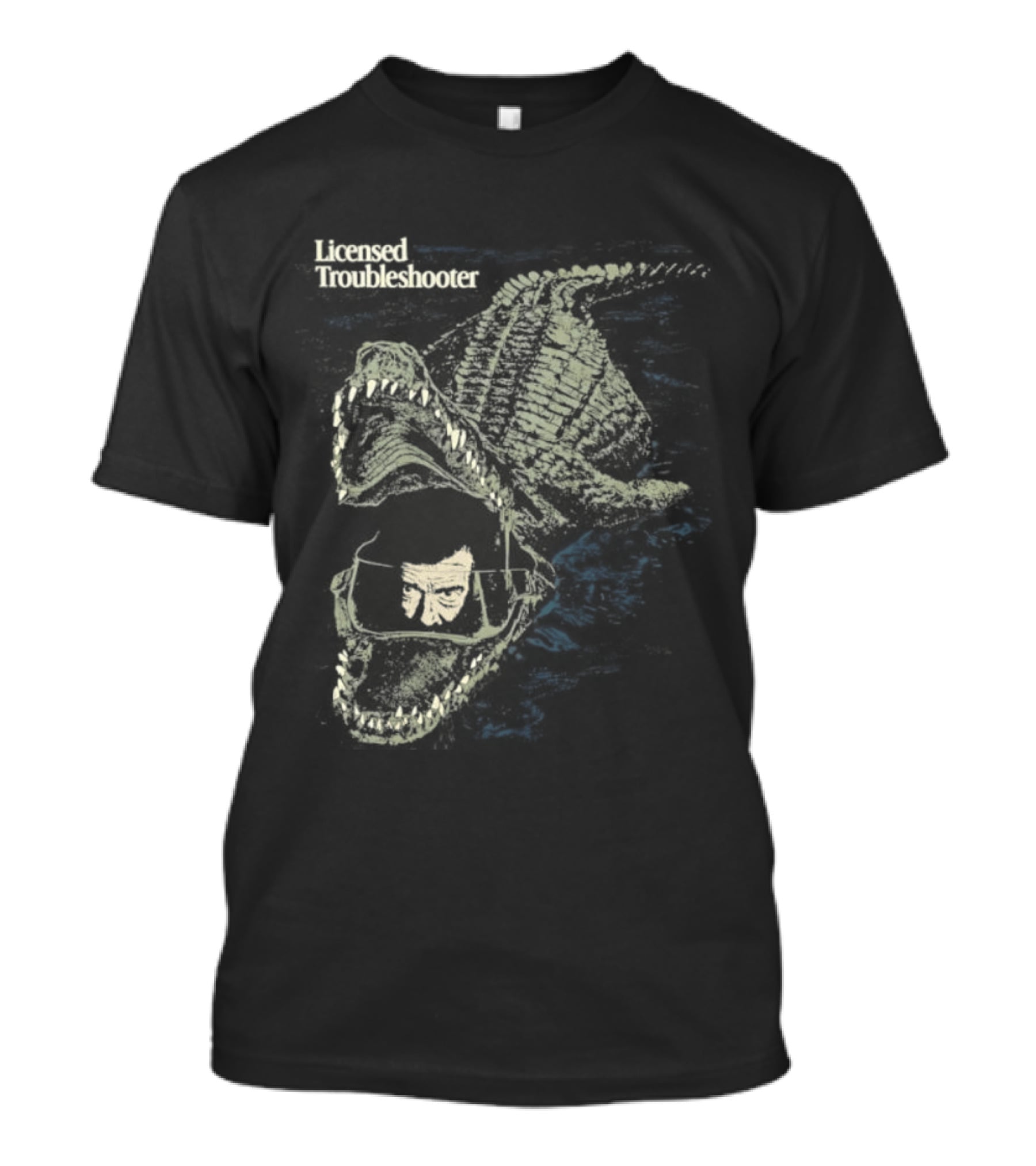 Licensed Troubleshooter Giant Crocodile Dark Adventure T-Shirt