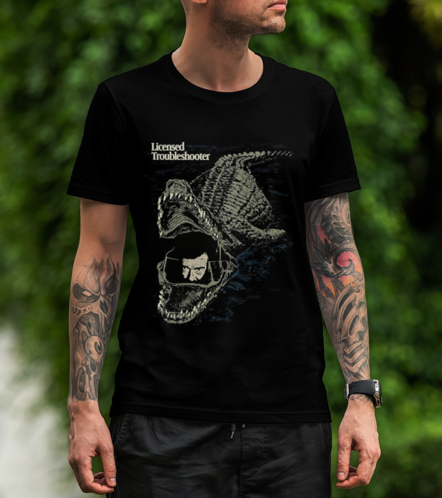 Licensed Troubleshooter Giant Crocodile Dark Adventure T-Shirt