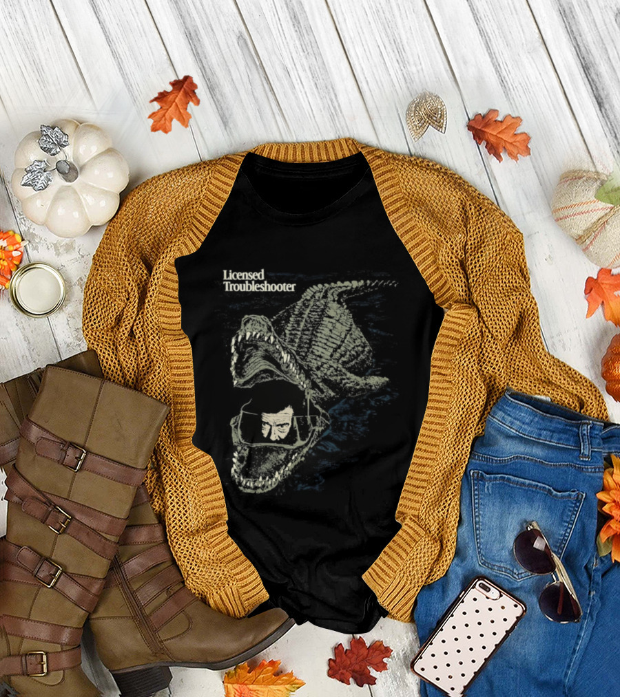 Licensed Troubleshooter Giant Crocodile Dark Adventure T-Shirt