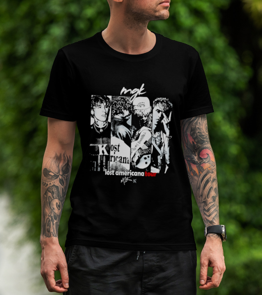 MGK Machine Gun Kelly Lost Americana Tour Guitar 2023 T-Shirt