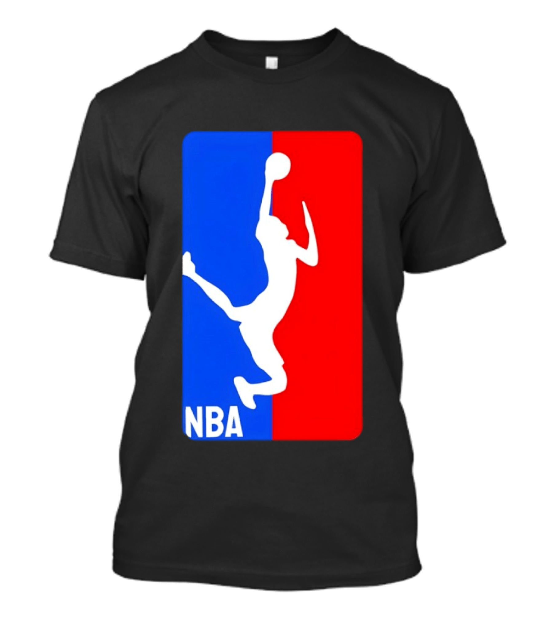 NBA Basketball 2026 Dunk Silhouette Red Blue T-Shirt