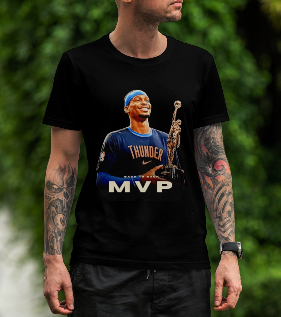 Shai Gilgeous Alexander Back To Back MVP Oklahoma City Thunder 2026 T-Shirt