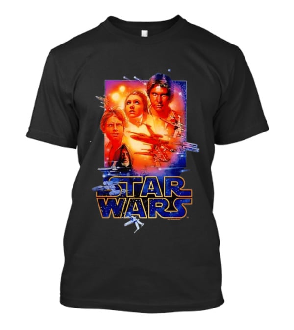 Star Wars A New Hope Rebel Luke Leia Han Solo Darth Vader T-Shirt