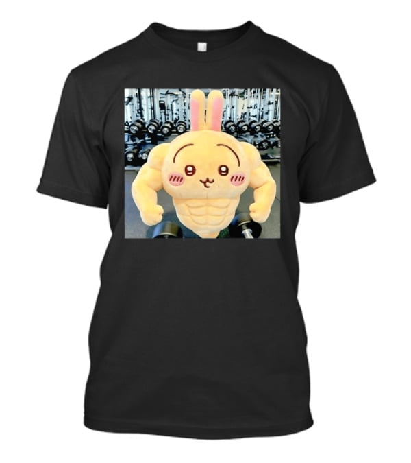Usagi Muscle Chiikawa Buff Bunny Plush Toy T-Shirt