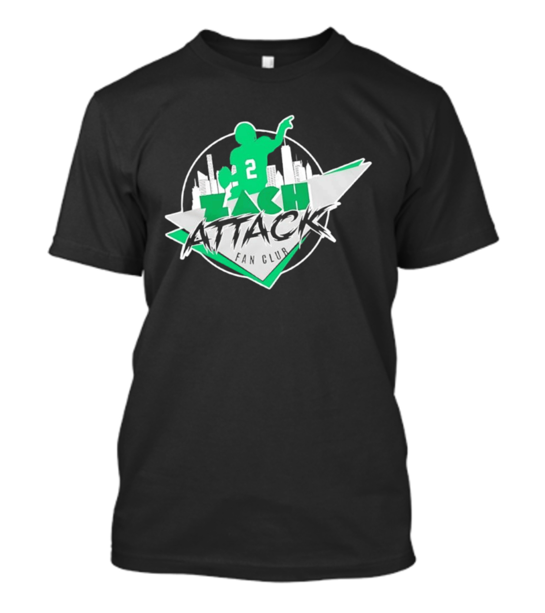 Zach Attack Club Football Player 2 Skyline T-Shirt